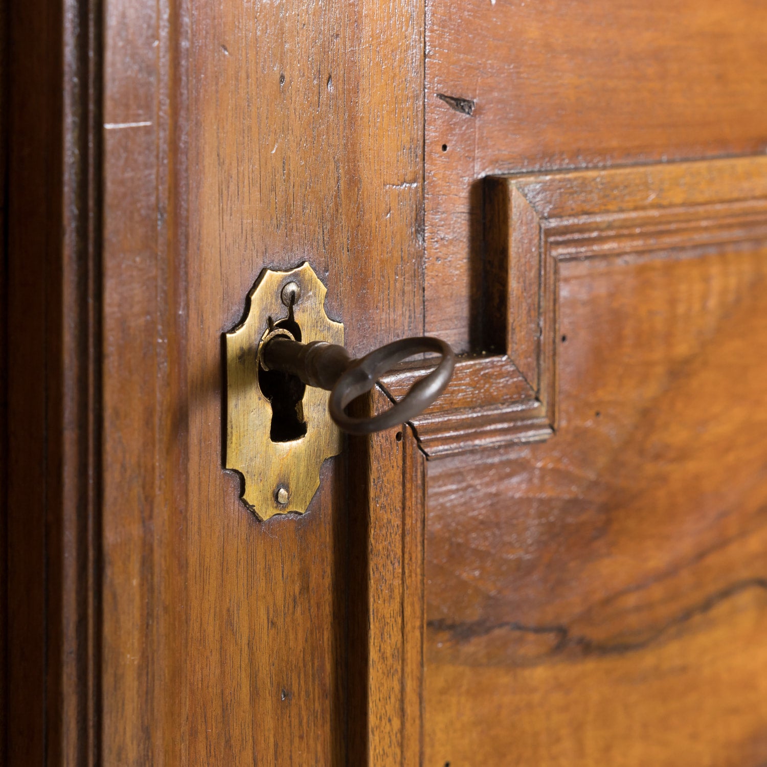 18th Century French Period Louis XVI Walnut Lyonnaise Armoire with Bottom Drawer