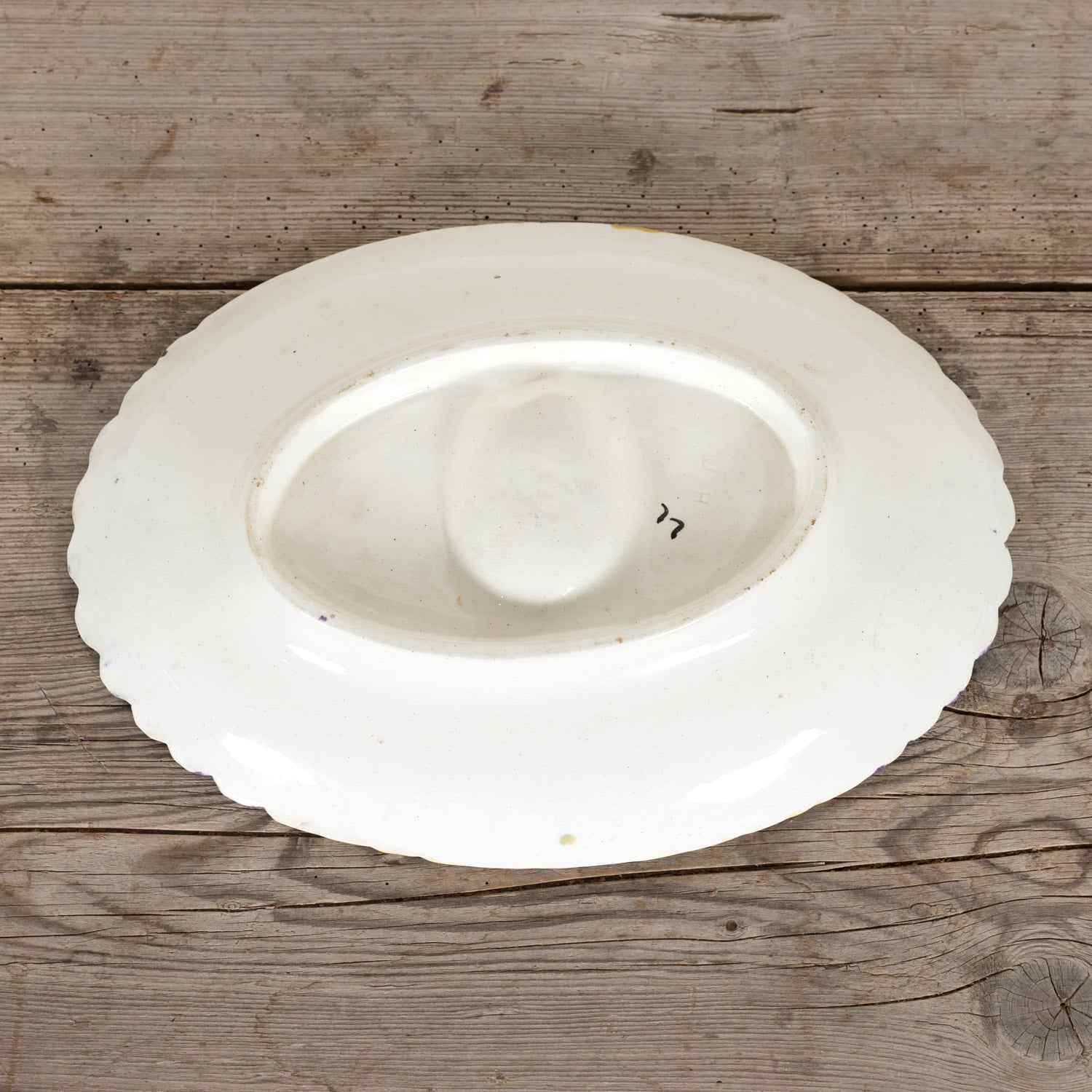 Set of Ten 19th Century French Art Nouveau Majolica Asparagus and Artichoke Plates with Master Server Dish or Platter