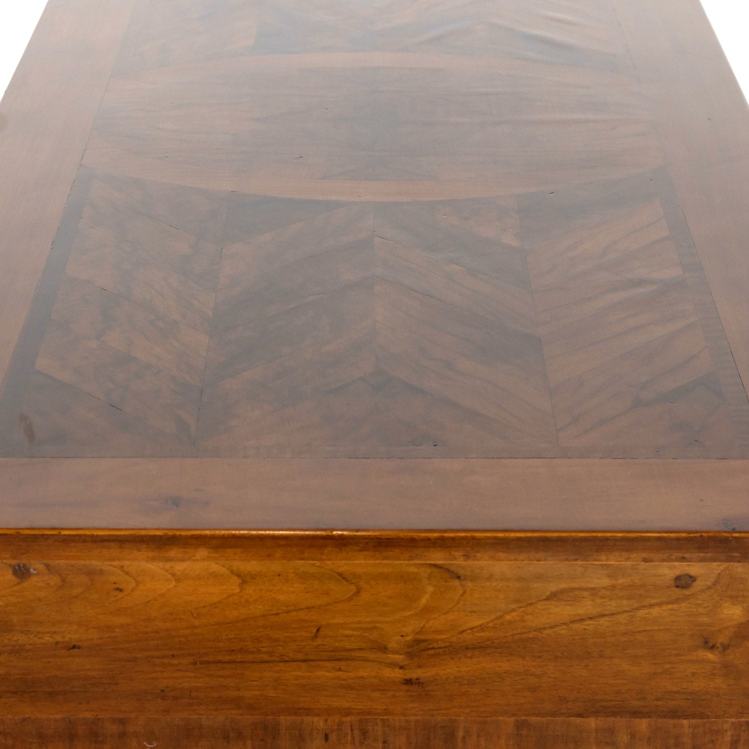 19th Century French Louis XVI Style Lyonnaise Bookmatched Burled Walnut Commode