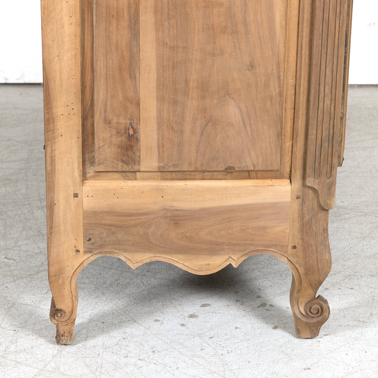 Exceptional 18th Century French Louis XV Period Bleached Walnut Lyonnaise Armoire