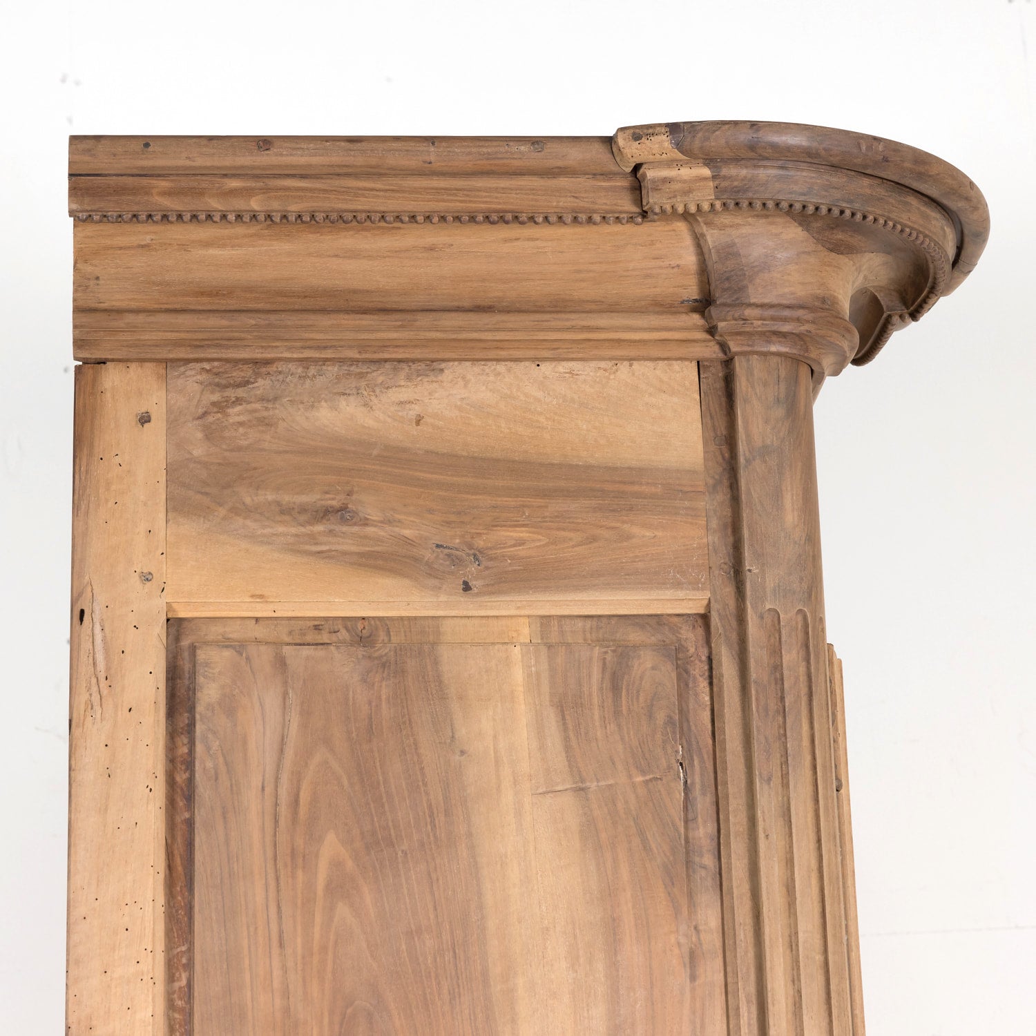 Exceptional 18th Century French Louis XV Period Bleached Walnut Lyonnaise Armoire