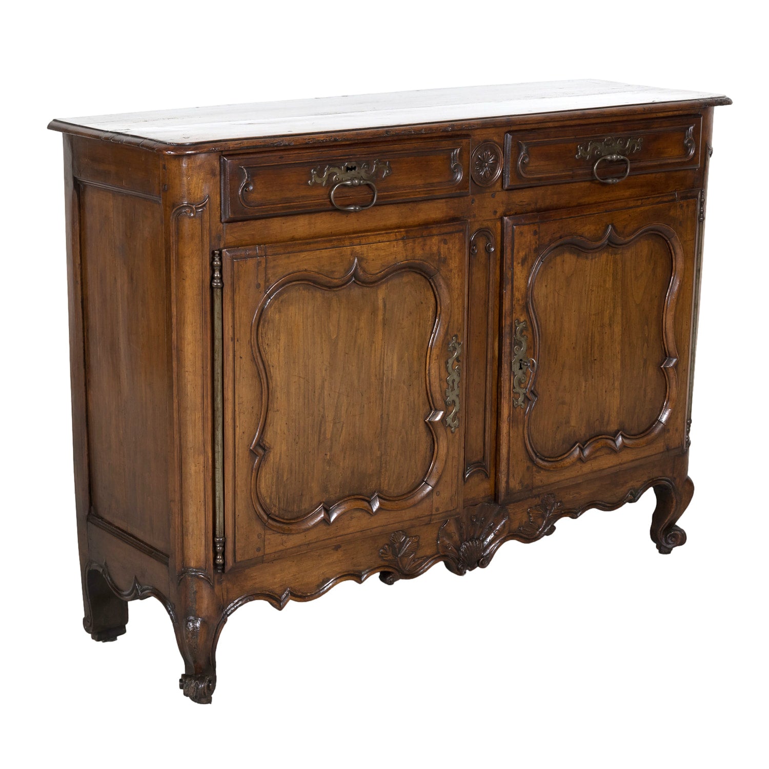 18th Century French Country Louis XV Period Walnut Bordelaise Buffet