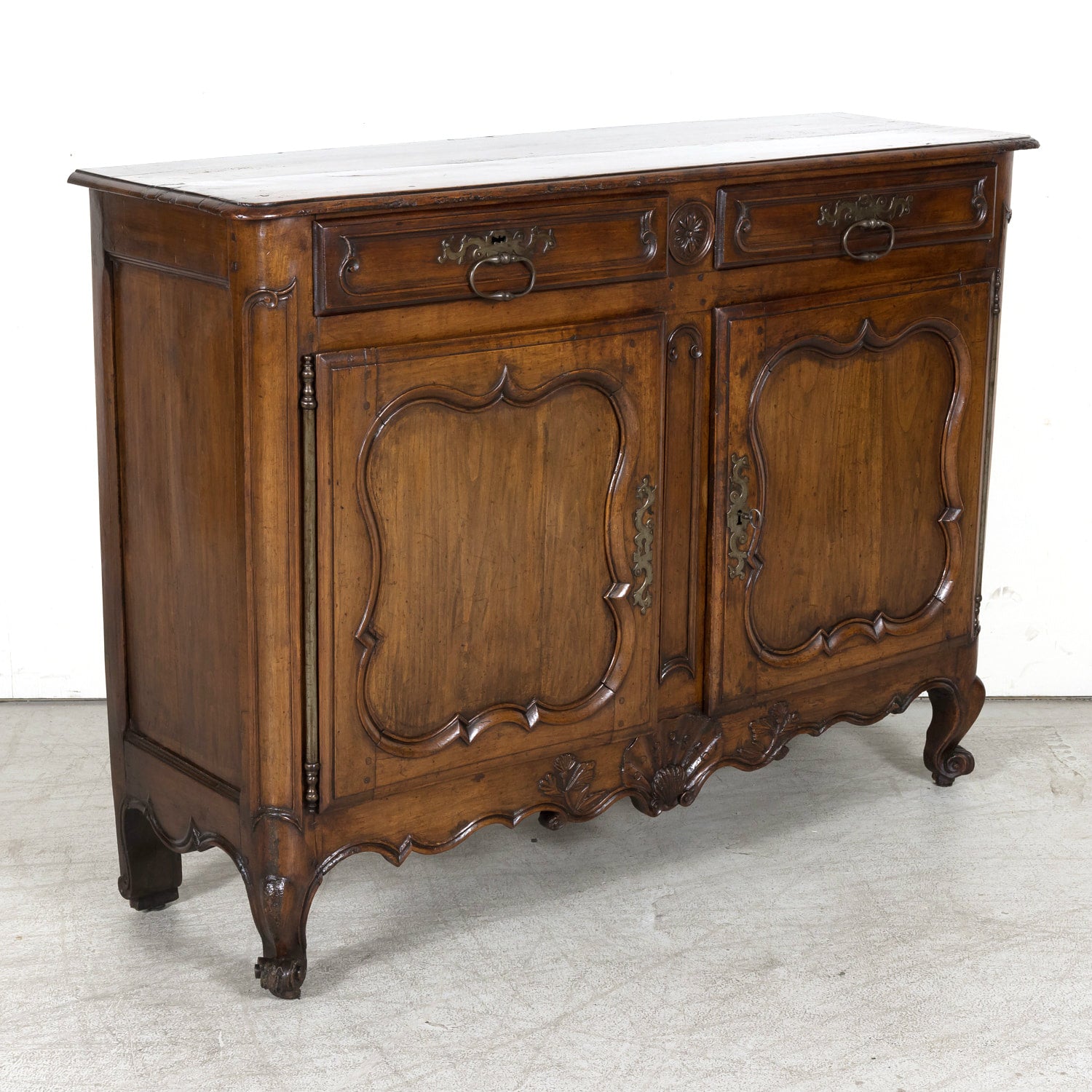 18th Century French Country Louis XV Period Walnut Bordelaise Buffet
