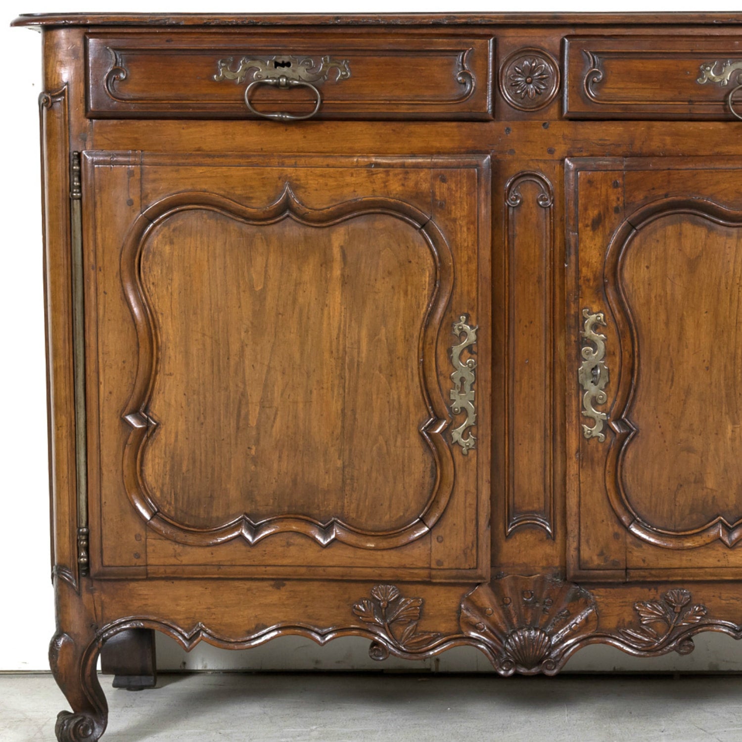 18th Century French Country Louis XV Period Walnut Bordelaise Buffet