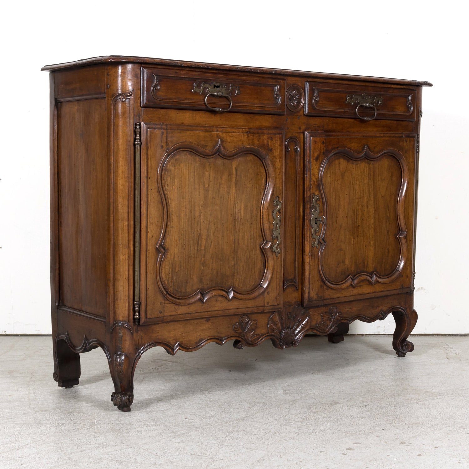 18th Century French Country Louis XV Period Walnut Bordelaise Buffet