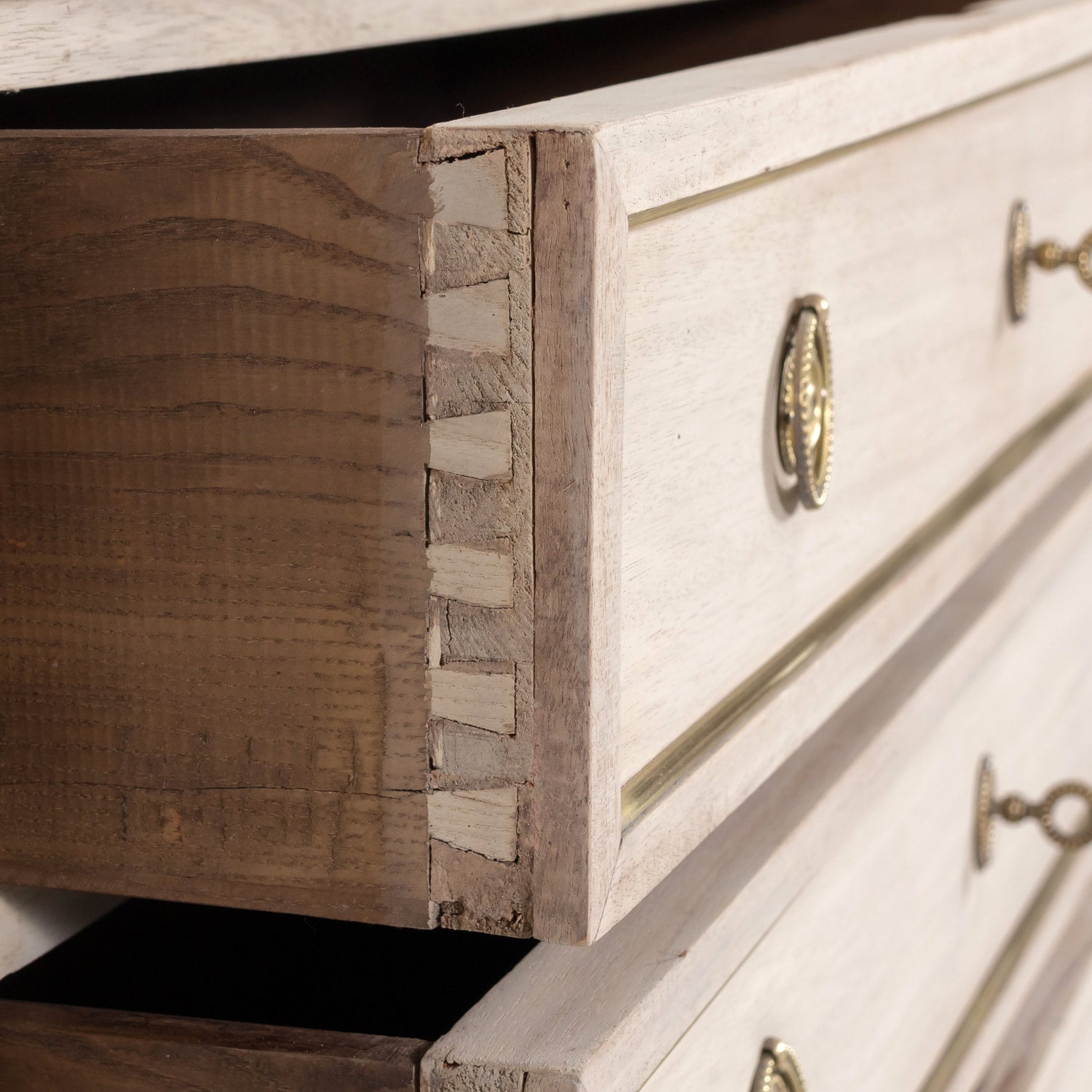 Early 20th Century French Louis XVI Style Bleached Mahogany Commode with Carrara Marble Top