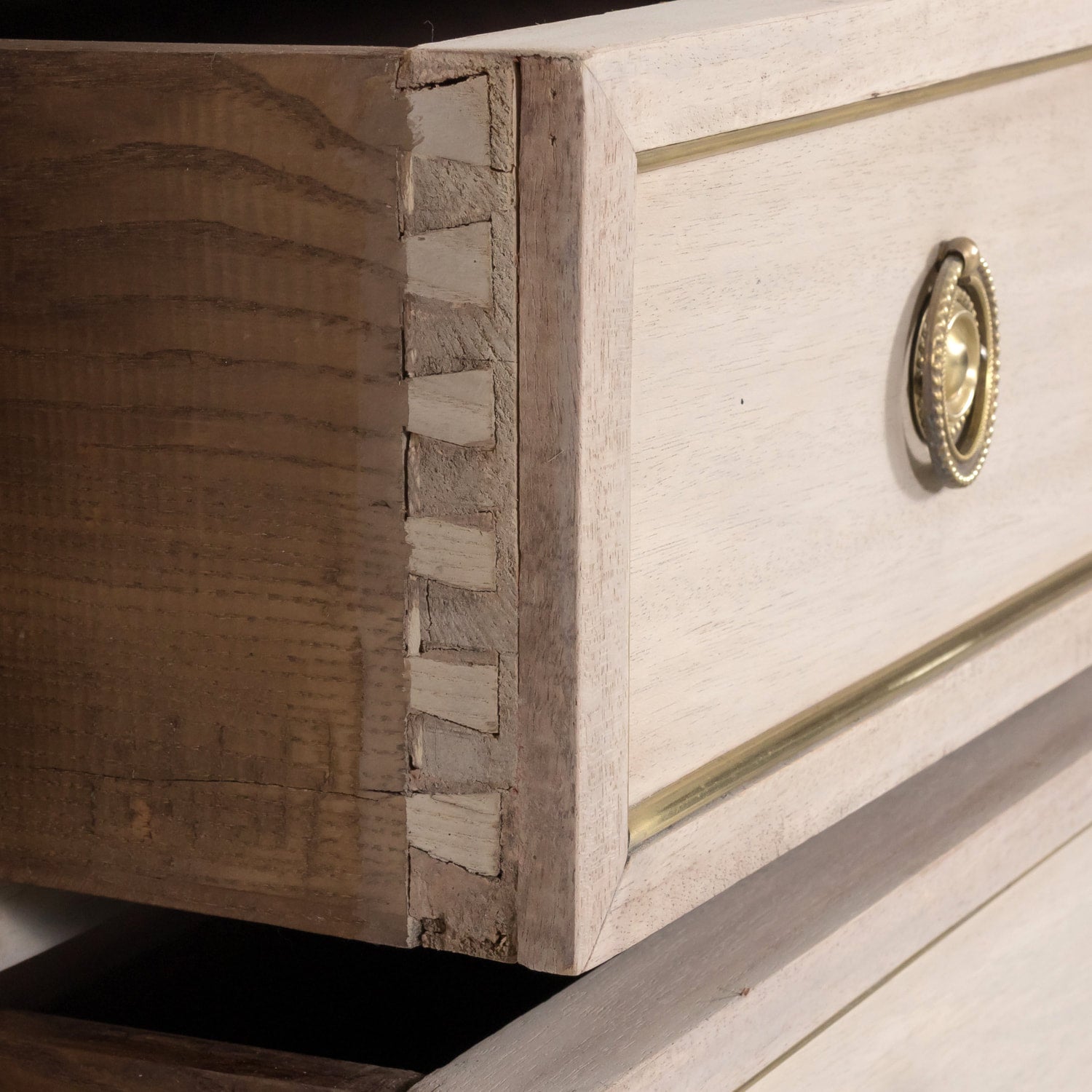 Early 20th Century French Louis XVI Style Bleached Mahogany Commode with Carrara Marble Top