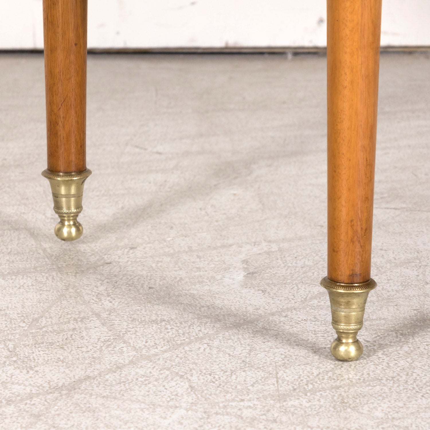 Mid 18th Century French Louis XVI Period Walnut Commode Sauteuse with Carrara Marble Top