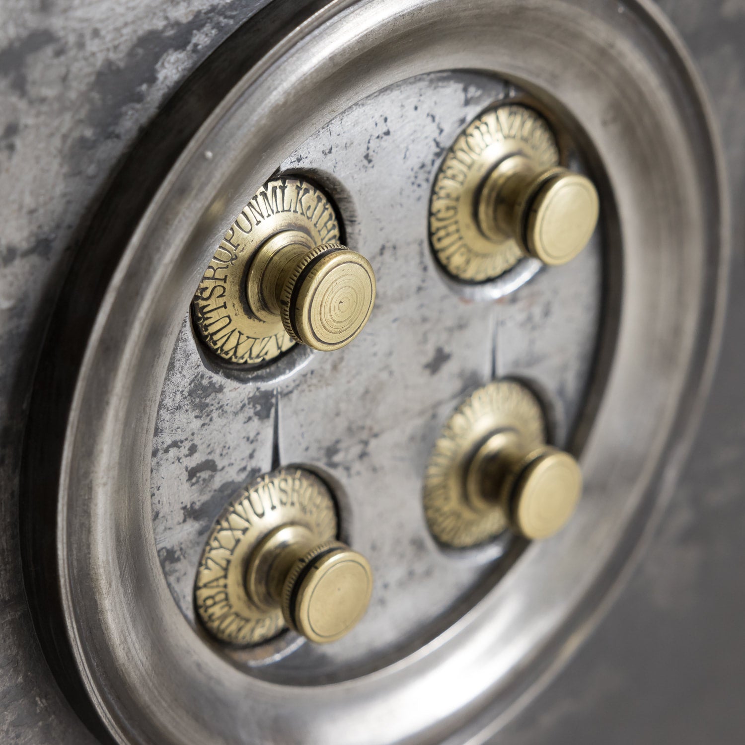 19th Century French Steel, Iron and Wood Safe with All Keys and Working Combination by Maison Vallet