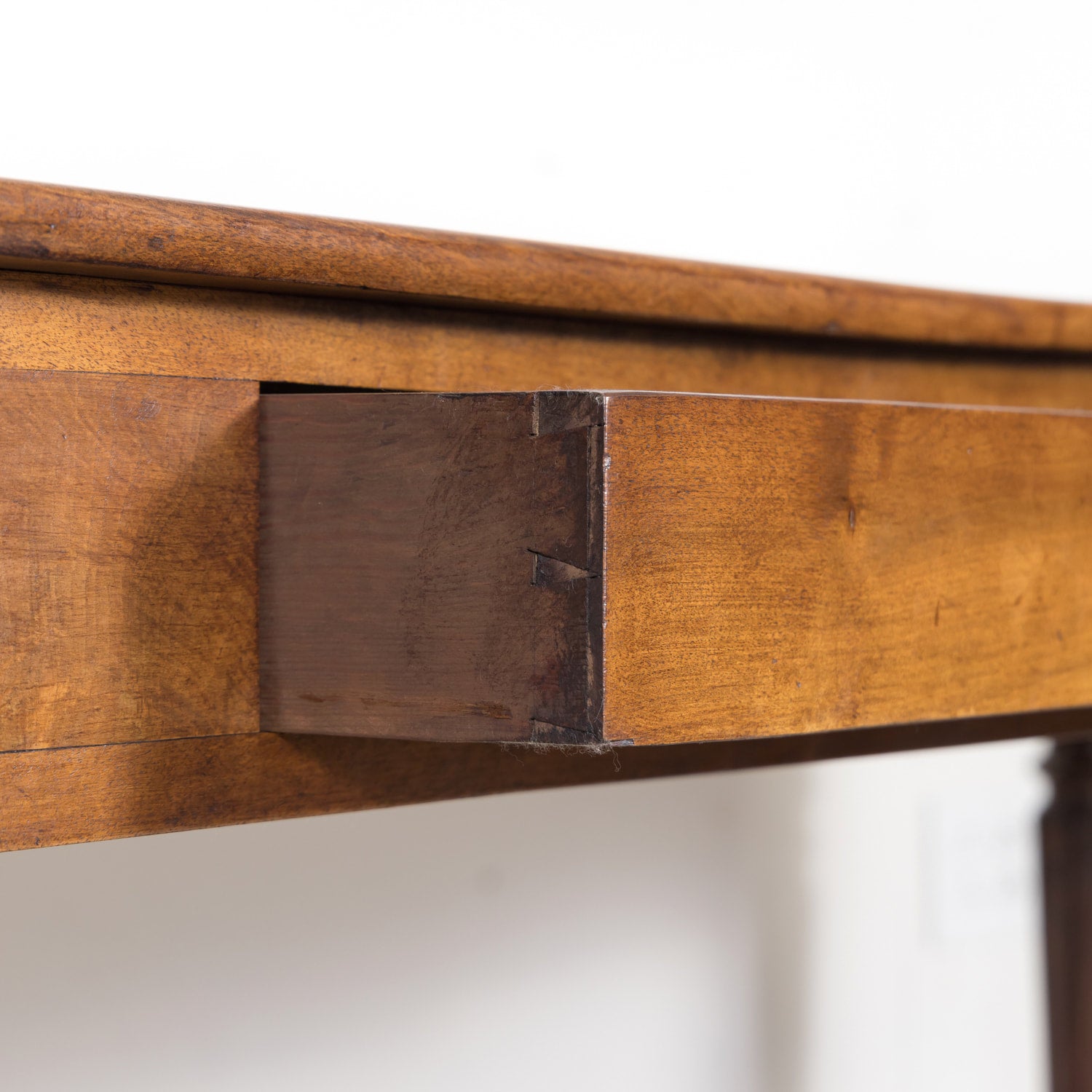 Mid-19th Century French Louis Philippe Period Walnut Draper's Table with Drawers