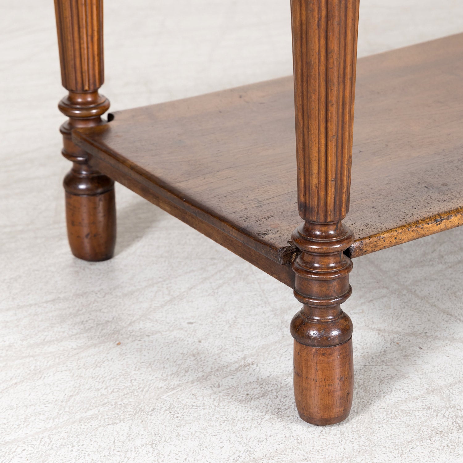 Mid-19th Century French Louis Philippe Period Walnut Draper's Table with Drawers