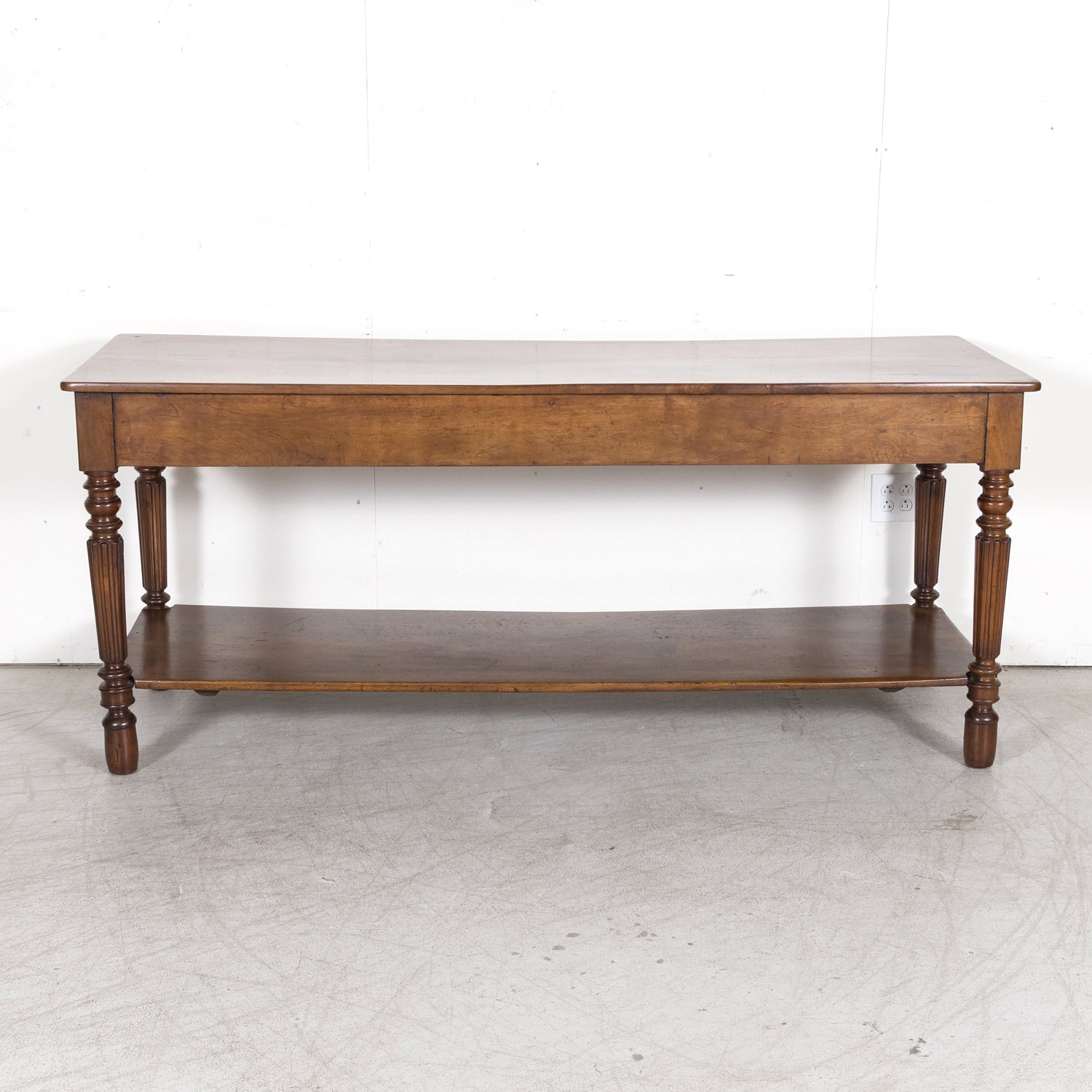 Mid-19th Century French Louis Philippe Period Walnut Draper's Table with Drawers
