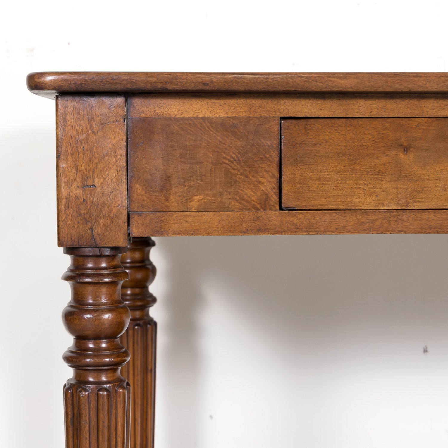 Mid-19th Century French Louis Philippe Period Walnut Draper's Table with Drawers