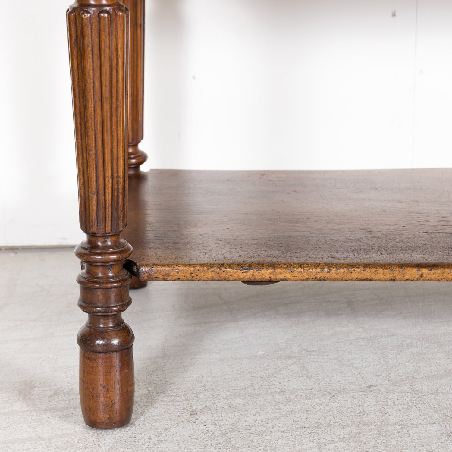 Mid-19th Century French Louis Philippe Period Walnut Draper's Table with Drawers