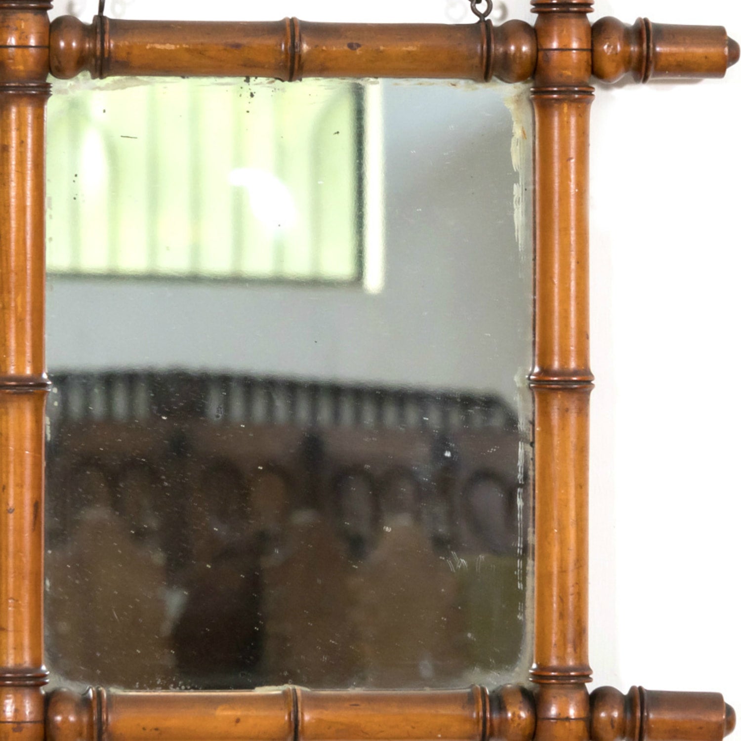 19th to 20th Century Carved French Faux Bamboo Mirrors