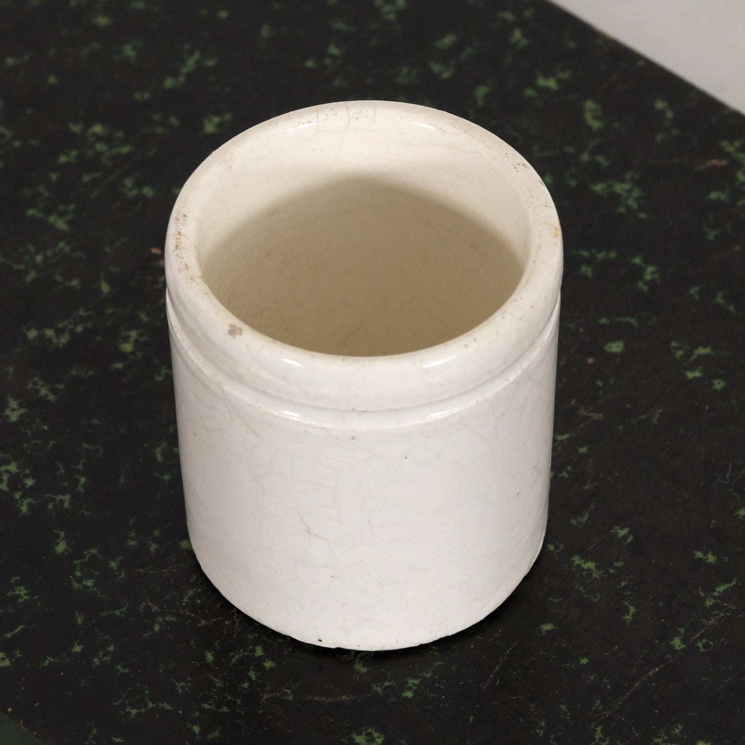 Small 19th Century Antique French Ironstone Preserving Pots or Pots à Confiture