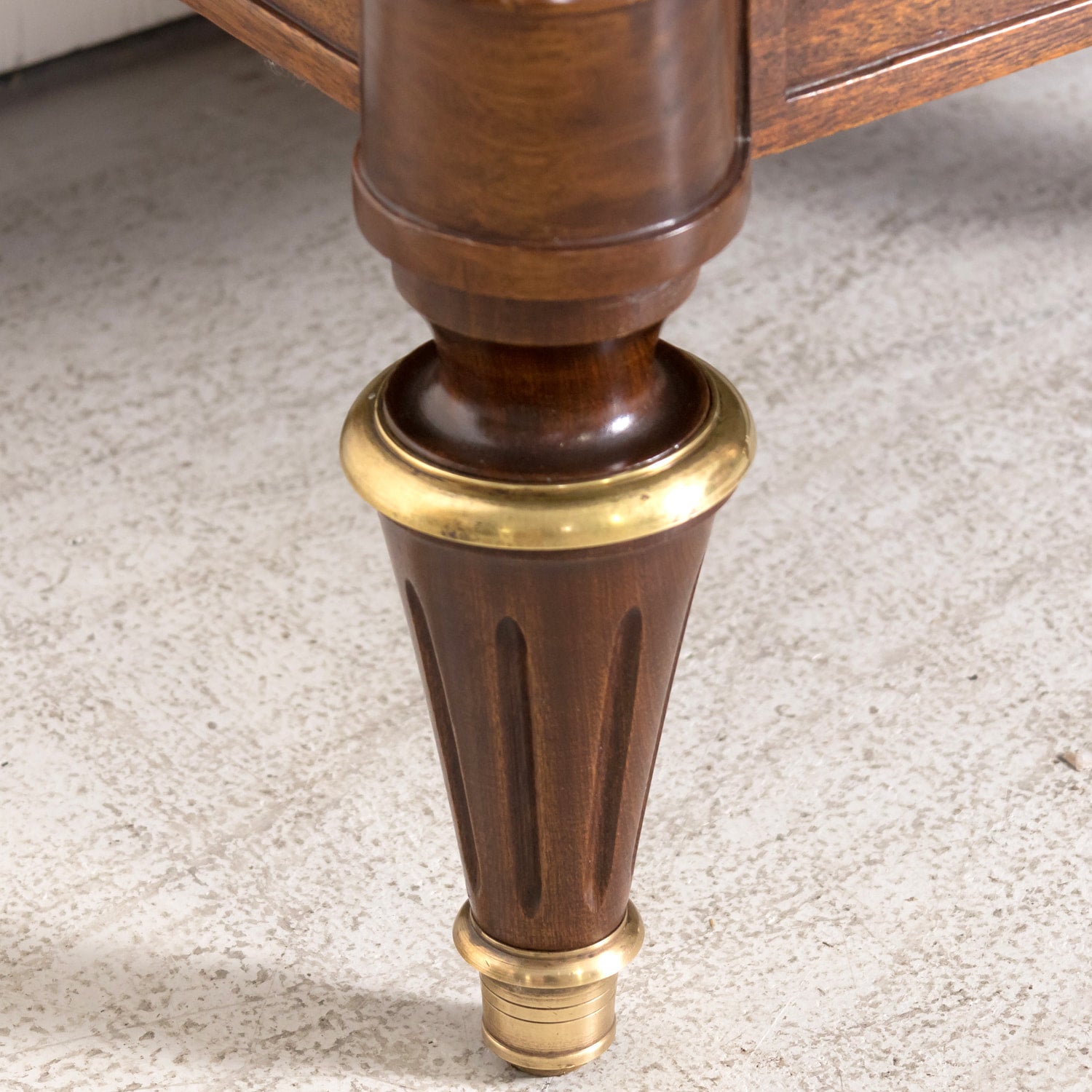 Early 20th Century Antique French Louis XVI Style Mahogany Enfilade Buffet with Carrara Marble Top