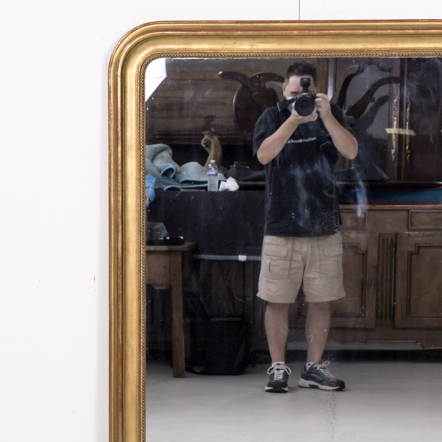 Louis Philippe Gilt Floor Mirror