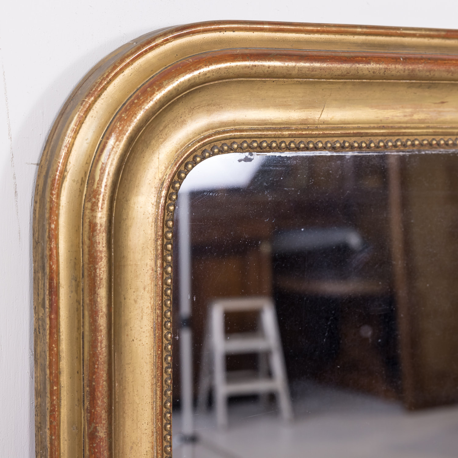 19th Century French Louis Philippe Style Golden Gilt Mirror